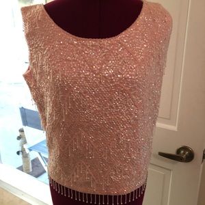 Pink beaded top